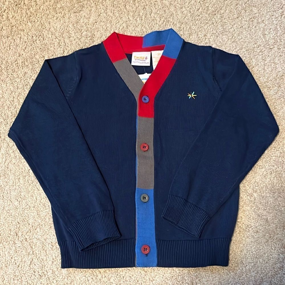 TRULY SCRUMPTIOUS BOYS SIZE 3 T CARDIGAN